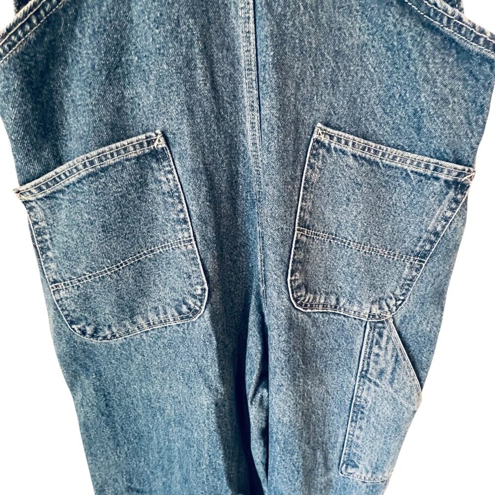 Vtg Pointer Denim Bib Overalls USA Size 36 Workwear Straight Leg Farmer 18916 - Picture 12 of 16